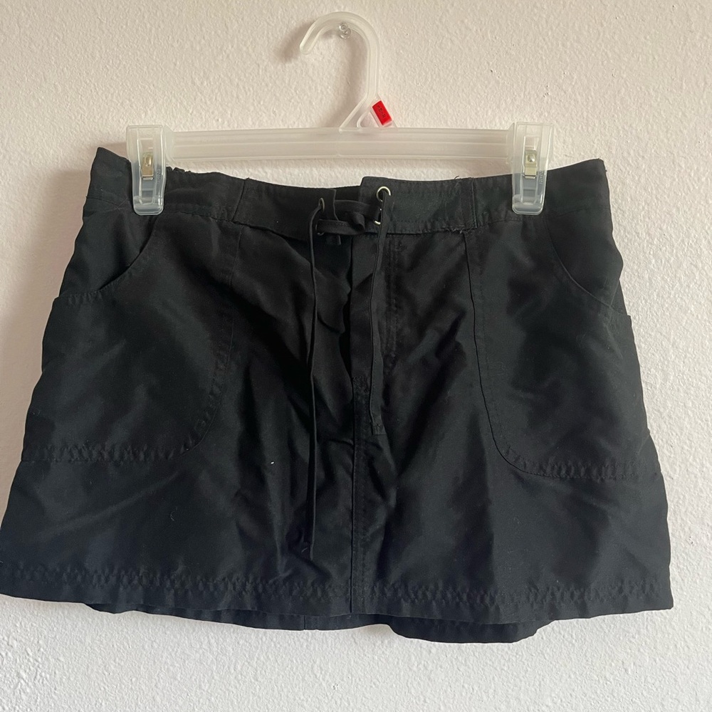 Black swim skirt